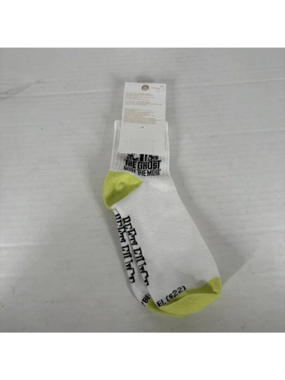 American Eagle Women Beetlejuice “The Ghost With The Most” Boyfriend Socks NWT